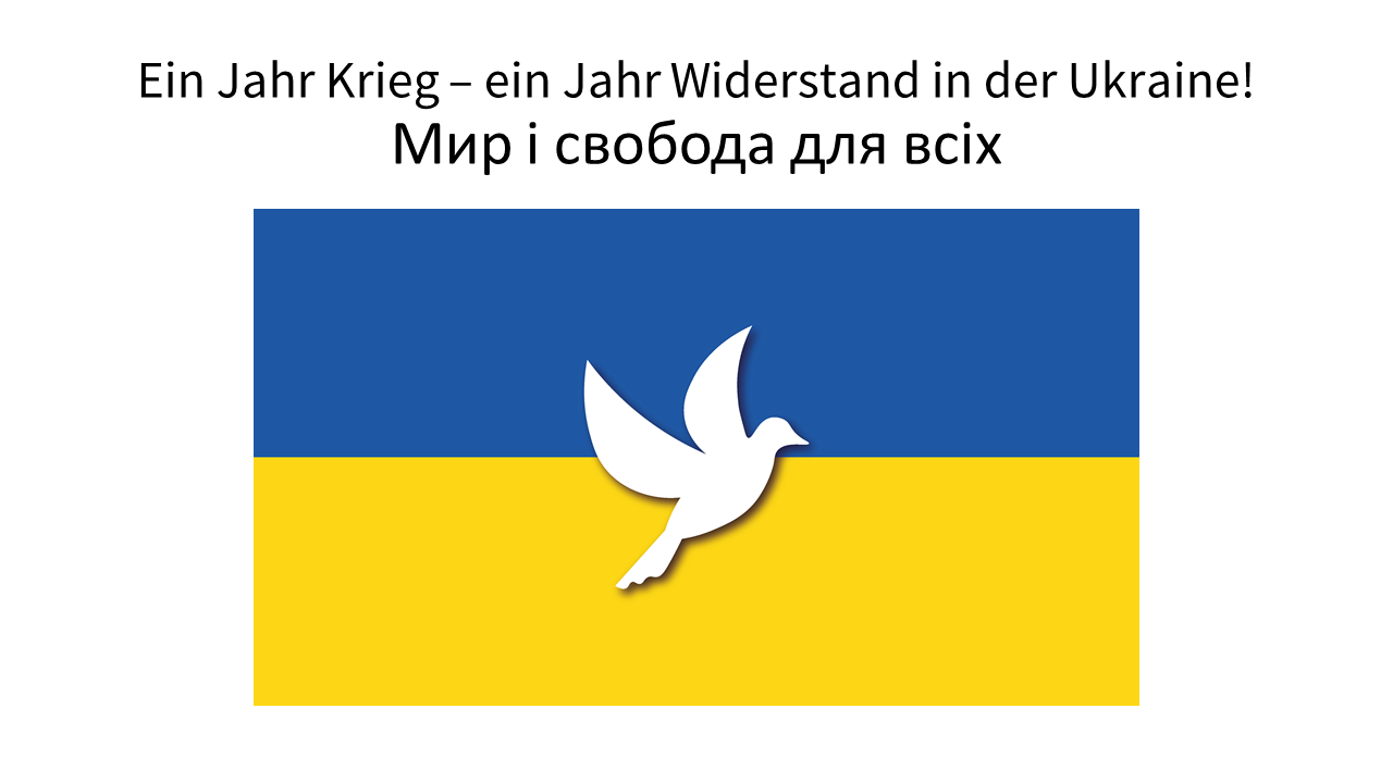 Jahrestag des Einmarschs in der Ukraine